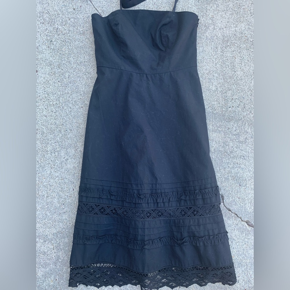 LOFT dress with crochet bottom